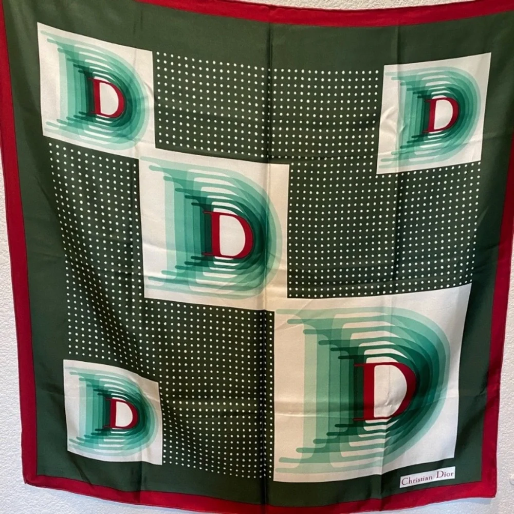 Christian Dior Scarf 30 1/2 by 301/2